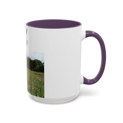Bloom Wildly Accent Mug – 15oz Ceramic with Floral Design