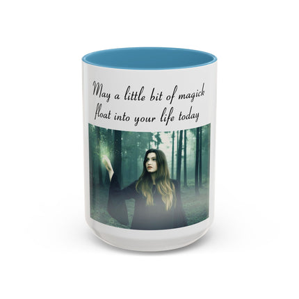 Magick Forest Accent Coffee Mug — "May a little bit of magick float into your life today"