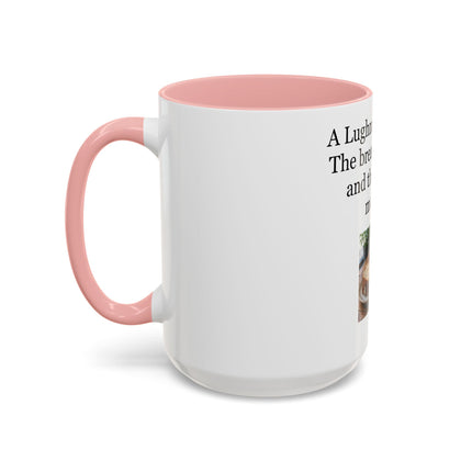 Lughnasadh Feast Mug — "The bread, the brew, and the bilberry mousse!" Accent Coffee Cup