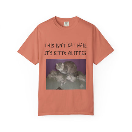 Unisex Cat Lover T-Shirt - 'This Isn't Cat Hair, It's Kitty Glitter'