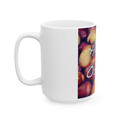 Happy Ostara Ceramic Mug - 15oz for Spring Celebrations