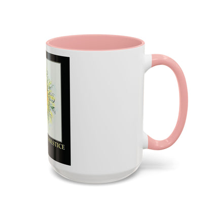 Happy Summer Solstice Coffee Mug — Sun Illustration Accent Mug (11/15oz)