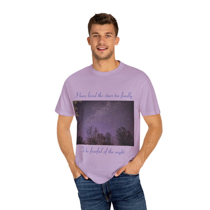 Unisex Starry Night T-Shirt - "I have loved the stars too fondly" Quote