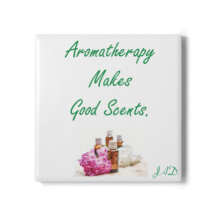 Aromatherapy Ceramic Coaster - Good Scents Decorative Coaster
