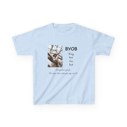 Kids BYOB Tee – “Bring Your Own Book” – Heavy Cotton T-Shirt