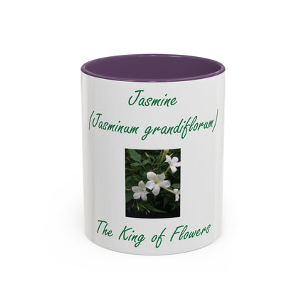 Jasmine Flower Accent Mug – King of Flowers, 11oz