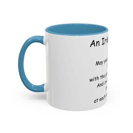 Irish Blessing Accent Mug | 11oz Ceramic Cup for Daily Motivation