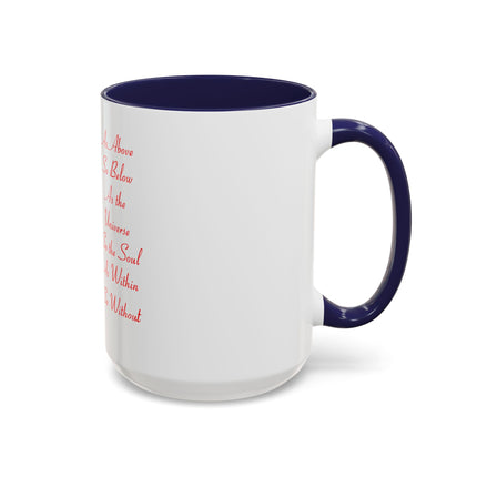 Witchy Forest Coffee Mug — 'As Above So Below' Spiritual Pagan Tea Cup (11/15oz)