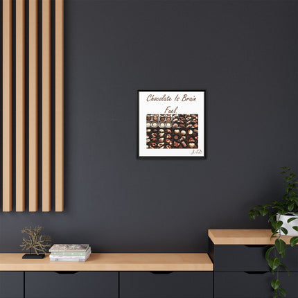 Chocolate Is Brain Fuel Canvas Print