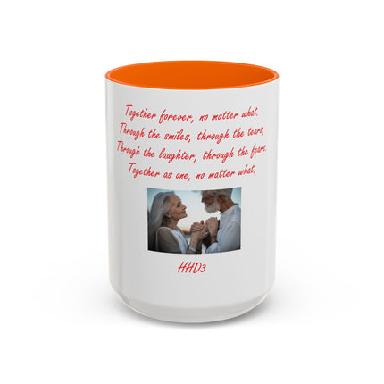 Accent Coffee Mug — 'Together Forever' Romantic Photo Mug (11/15oz)