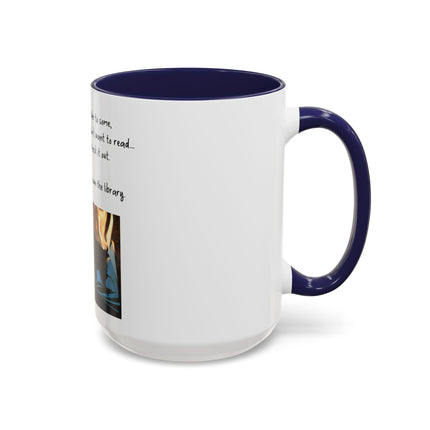 Book Lover Coffee Mug — "You Don’t Have to Burn Down the Library" Accent Mug