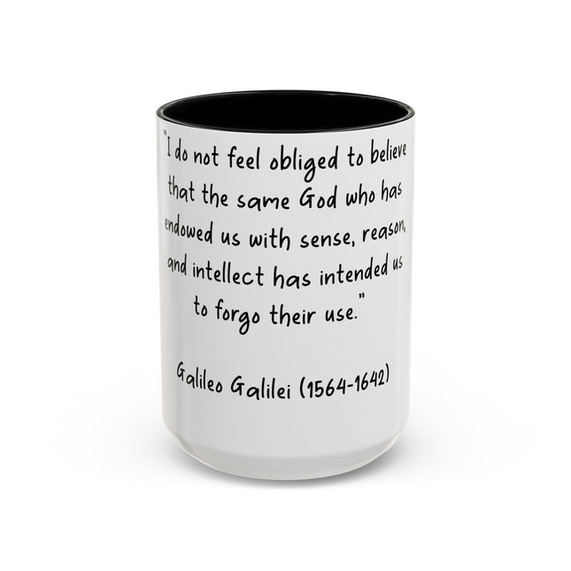 Galileo Quote Mug – 15oz Ceramic Accent Cup for Science Enthusiasts