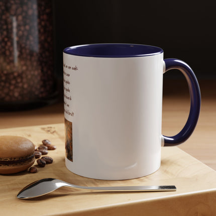 Owl Poem Accent Coffee Mug – Rustic Wildlife Quote Mug (11/15oz)