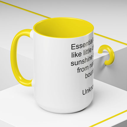 Essential Oils Quote Coffee Mug — “Essential oils are like little drops of sunshine...”