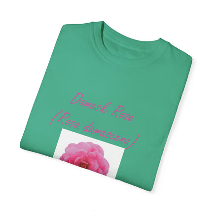 Damask Rose Unisex T-shirt - The Queen of Flowers Design