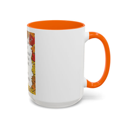 Autumn Leaves Quote Mug — William Wordsworth Fall Coffee Cup (11/15oz)
