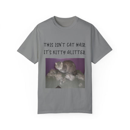 Kitty Glitter T-Shirt – Unisex Cat Lover Tee with Playful Quote
