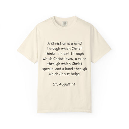 Inspirational Christian Quote T-Shirt - Unisex Garment-Dyed Tee