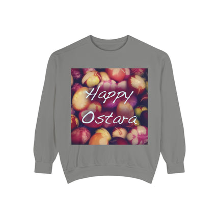Ostara Sweatshirt – Unisex Garment-Dyed Layer with Egg Motif