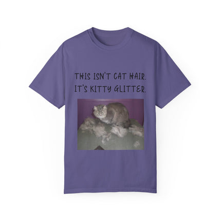 Kitty Glitter T-Shirt – Unisex Cat Lover Tee with Playful Quote