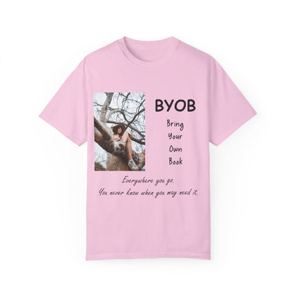 BYOB T-Shirt – “Bring Your Own Book” – Unisex Literary Design