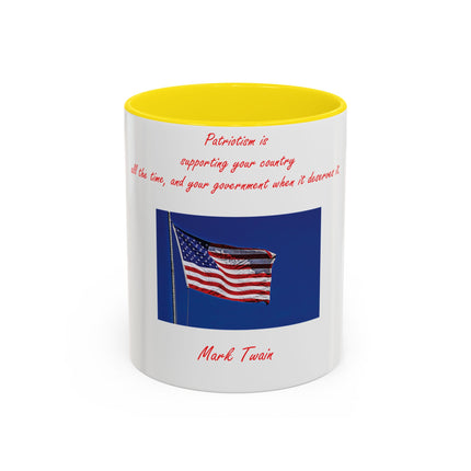 Mark Twain Quote Mug – Patriotic 11oz Accent Mug
