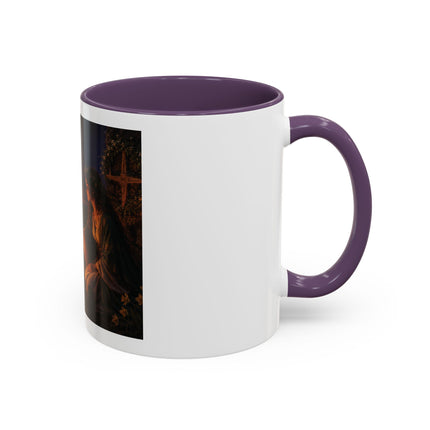 Brigid’s Fire Accent Coffee Mug — Pagan Imbolc Celebration Tea Cup (11/15oz)