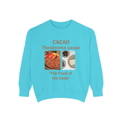 Cacao Sweatshirt - The Food of the Gods - Unisex Garment-Dyed Comfort