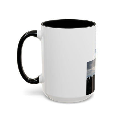 Ceramic Mug – “Pray for Peace” Message – 15oz Accent