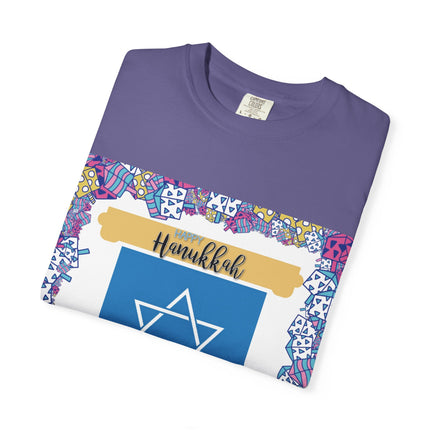 Hanukkah Unisex Garment-Dyed T-Shirt - Celebrate the Festival of Lights