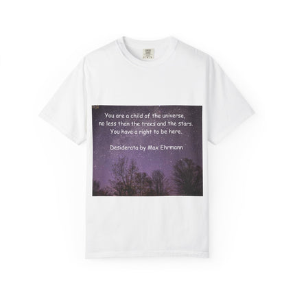Unisex Inspirational T-Shirt - "You Are a Child of the Universe" Design