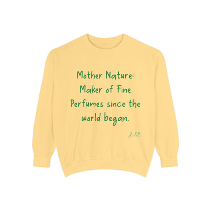 Eco-Friendly Mother Nature Sweatshirt - Unisex Garment-Dyed Apparel