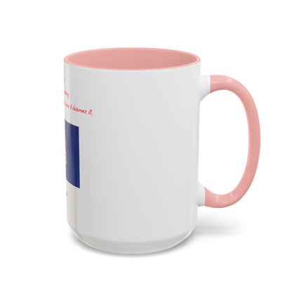 American Flag Accent Coffee Mug — Patriotic Quote by Mark Twain, 11/15oz