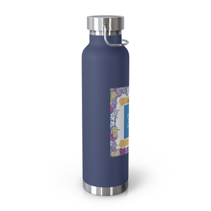 Hanukkah Insulated Bottle – 22oz Copper Flask for Festive Hydration