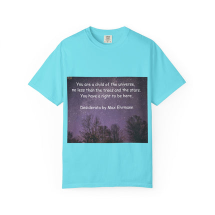 Unisex Inspirational T-Shirt - "You Are a Child of the Universe" Design