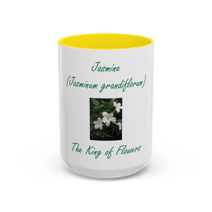 Jasmine Mug – "The King of Flowers" Botanical Coffee Cup (11/15oz)