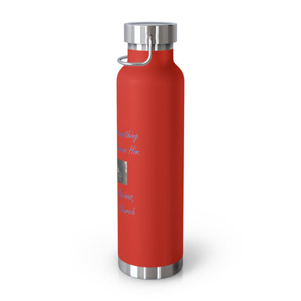 Saint Thomas Aquinas Insulated Bottle – “To Love God” – 22oz Steel