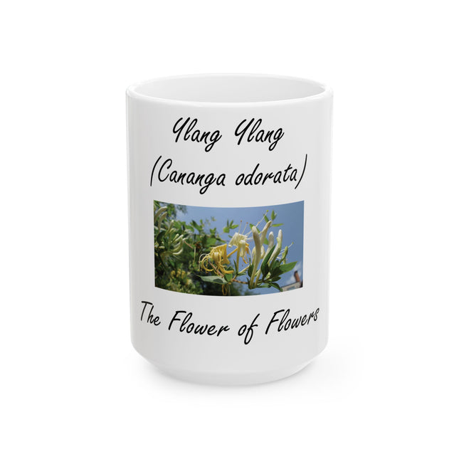 Ylang Ylang Ceramic Mug – Floral Gift for Nature & Aroma Lovers