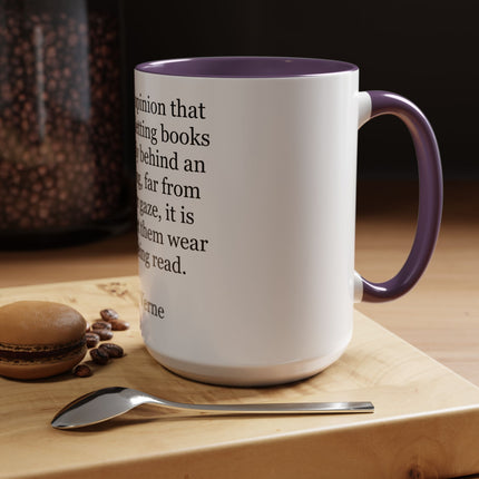 Jules Verne Quote Coffee Mug — Literary Quote Accent Mug (11/15oz)