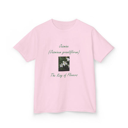 Jasmine Kids Tee – King of Flowers, Heavy Cotton