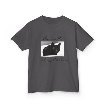 Proud Cat Person Kids Tee – Fun Cotton T-Shirt for Young Cat Lovers