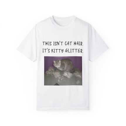 Kitty Glitter T-Shirt – Unisex Cat Lover Tee with Playful Quote