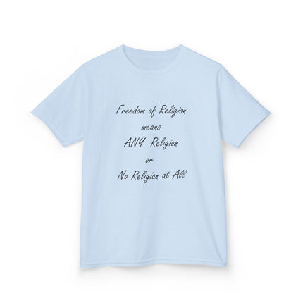 Kids Freedom of Religion Tee – Soft Cotton Statement Shirt for All