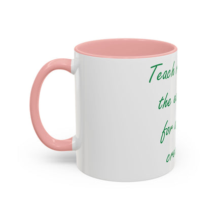 Sustainable Mug – ‘Respect the Earth’ Quote, Ceramic 11oz