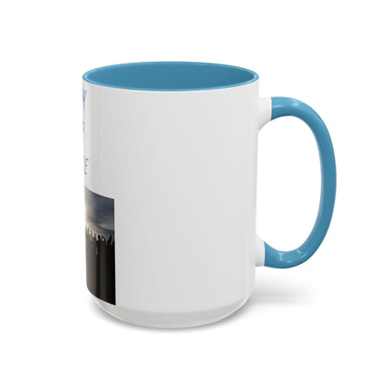 Ceramic Mug – “Pray for Peace” Message – 15oz Accent