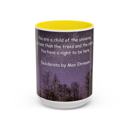 Desiderata Quote Mug – 15oz Ceramic Accent Drinkware