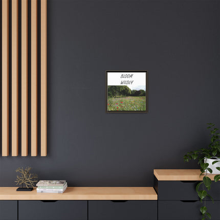 Bloom Wildly Framed Canvas Print — Wildflower Meadow Wall Art