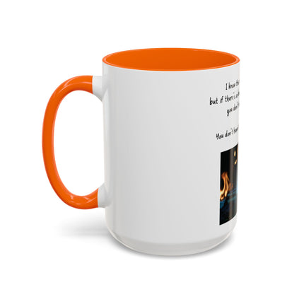 Book Lover Coffee Mug — "You Don’t Have to Burn Down the Library" Accent Mug