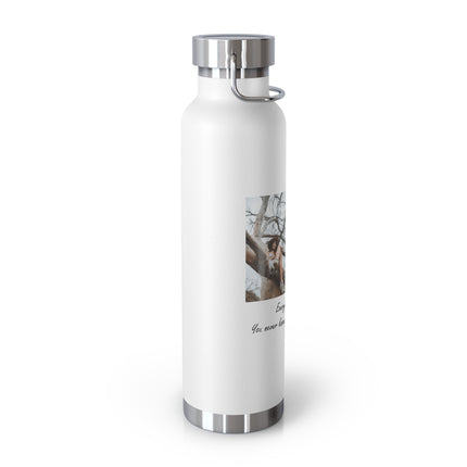 BYOB Copper Vacuum Insulated Water Bottle - 22oz - Bring Your Own Book Design