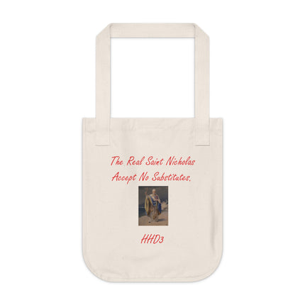 Organic Tote Bag – The Real Saint Nicholas – Holiday Statement